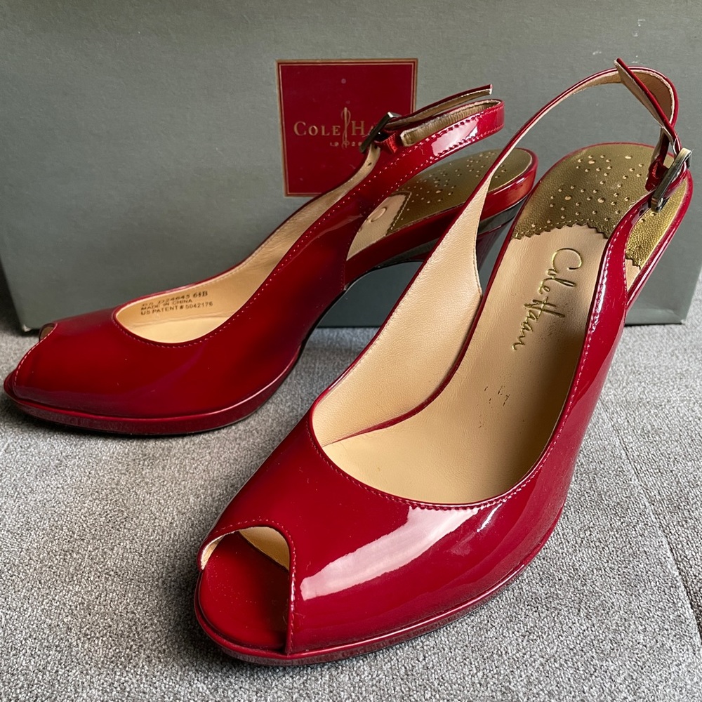 Cole Haan - Red slingback heels